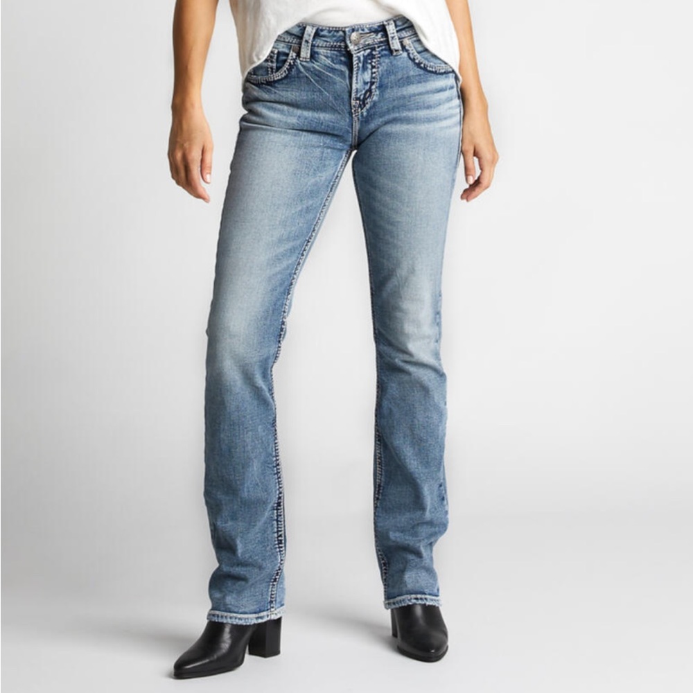 Silver Jeans Co. Suki High baby boot light wash